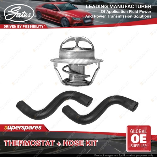 Gates Thermostat + Radiator Hose Kit for Holden Commodore VY 3.8L 171KW 02-04