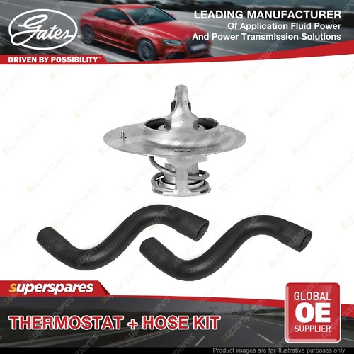 Gates Thermostat + Radiator Hose Kit for Nissan Navara D21 2.0L 2.4L 66KW 74KW