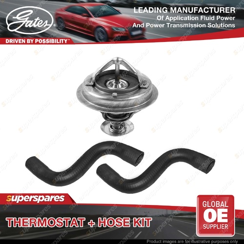 Gates Thermostat + Radiator Hose Kit for Toyota Landcruiser HJ60 HJ75 4.0L 81-90