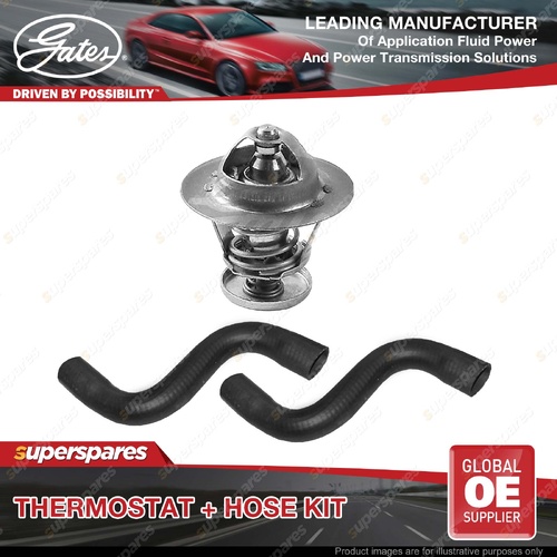 Gates Thermostat + Radiator Hose Kit for Toyota Hilux Surf LN65 2.4L 55KW 86-88