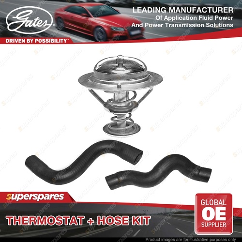Gates Thermostat + Radiator Hose Kit for Nissan Navara D40M D40T 2.5L 4Cyl