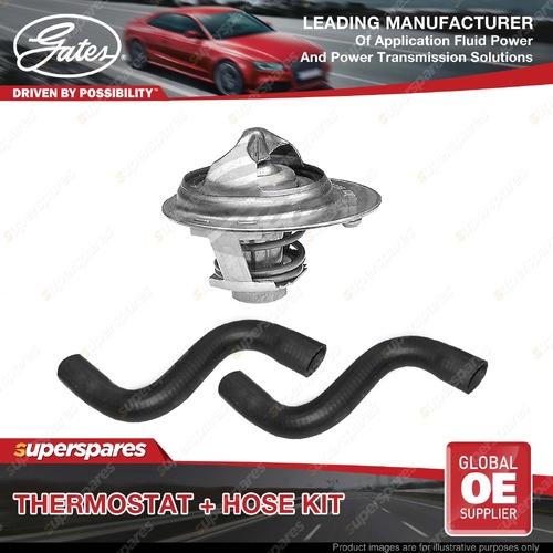 Gates Thermostat + Radiator Hose Kit for Mitsubishi Triton MH K26T K36T 3.0L