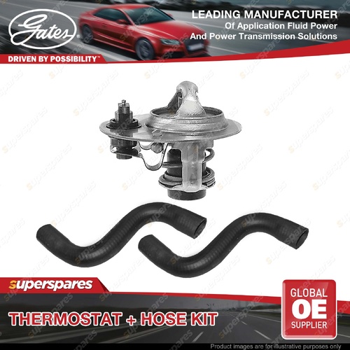 Gates Thermostat + Radiator Hose Kit for Mazda 121 DA1 1.3L 44KW 87-91 88 Degree