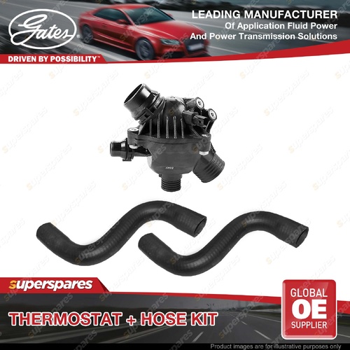 Gates Thermostat + Radiator Hose Kit for BMW 335i E90 E91 E92 E93 3.0L 2006-2013