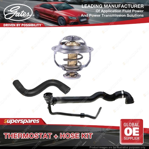 Gates Thermostat + Radiator Hose Kit for Audi A3 8P1 8PA 2.0L 147KW 04-13 Manual
