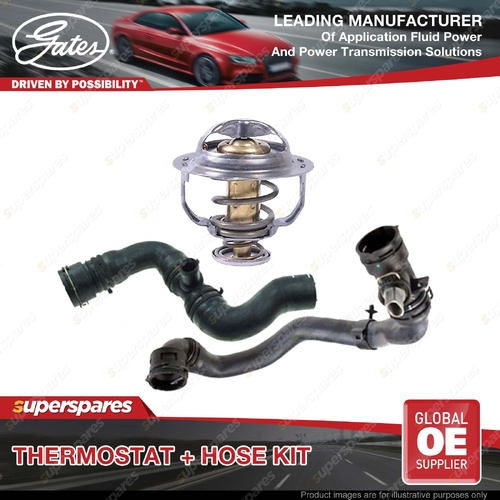 Gates Thermostat + Radiator Hose Kit for Audi TT 8J9 2.0L 147KW 03/2007-06/2010