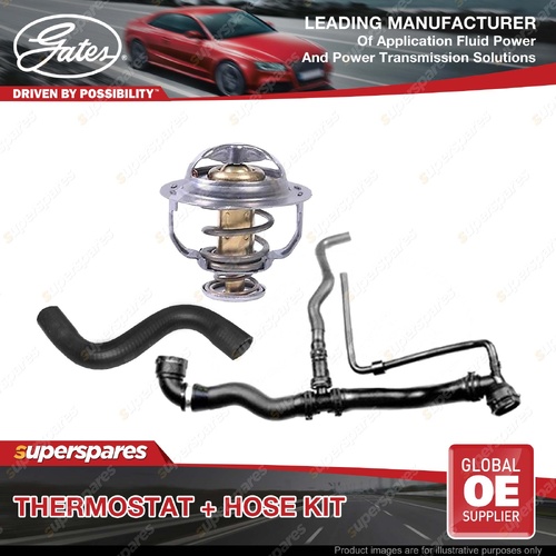 Gates Thermostat + Radiator Hose Kit for Audi A3 8P1 8PA 2.0L 147KW 04-13 Auto