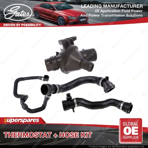 Gates Thermostat + Radiator Hose Kit for BMW 520i 528i F10 135KW 180KW 2011-2016