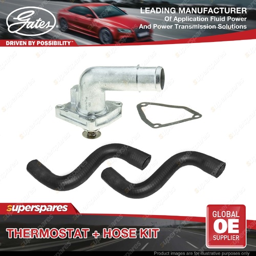 Gates Thermostat + Radiator Hose Kit for Nissan Pathfinder R52 3.5L 194KW 12-On