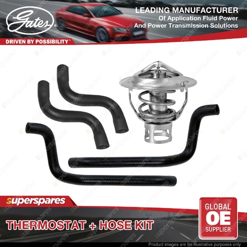 Gates Thermostat + Radiator + Heater Hose Kit for Holden Commodore VL 3.0L 86-87