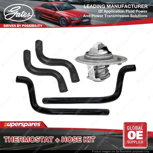 Gates Thermostat + Radiator Hose + Heater Hose Kit for Mitsubishi Pajero NJ NH