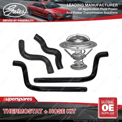 Gates Thermostat + Radiator Hose + Heater Hose Kit for Nissan Navara D40M 2/5L
