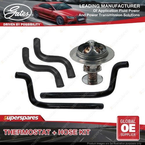 Gates Thermostat + Radiator Hose + Heater Hose Kit for Toyota Hilux KUN26 3.0L