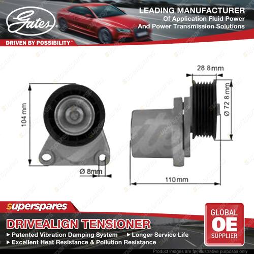Gates DriveAlign Belt Tensioner for Ford Mondeo MA MB 2.3L 118KW 03/07-01/15