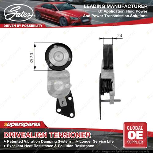 Gates DriveAlign Alternator Belt Tensioner for Volkswagen Polo 9N 1.9L 74KW