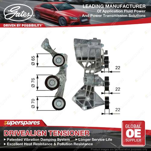 Gates DriveAlign Alt Belt Tensioner for Mercedes Benz A-Class B-Class 2.0L