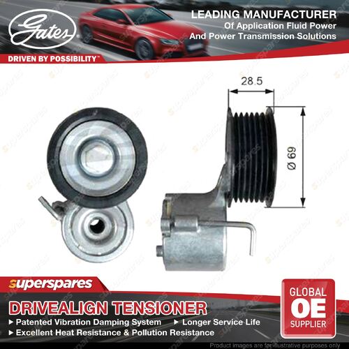 Gates DriveAlign Alternator Belt Tensioner for Audi A4 A5 A6 A7 Q5 Q7 3.0L