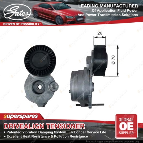 Gates Alternator Belt Tensioner for Porsche Cayenne 92A Macan 95B 3.0L 4WD 10-18