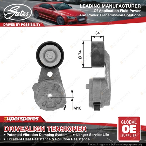 Gates Alt Belt Tensioner for Mercedes Benz Actros Mp2 / Mp3 Citaro O 530 Type1