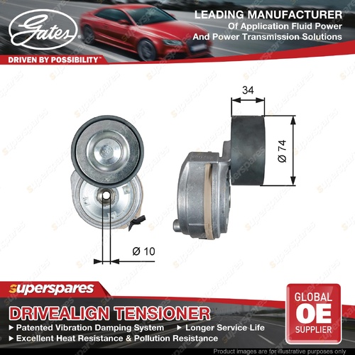 Gates Alt DriveAlign Belt Tensioner for Man Lion'S City TGM 6.9L 2002-ON