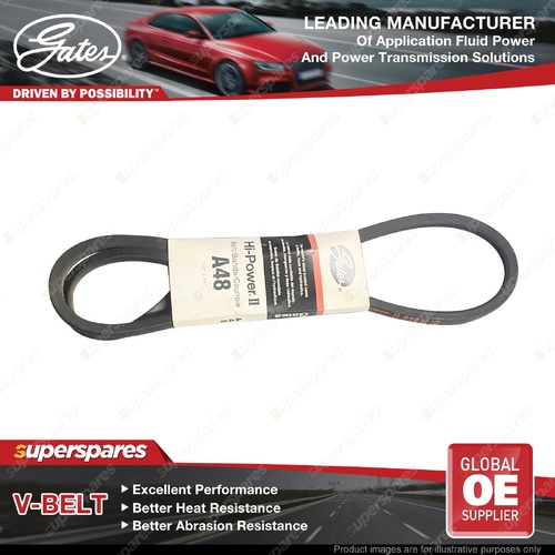 Gates Hi-Power II V-Belt - A48 Long-Lasting Performance Wear Resistance