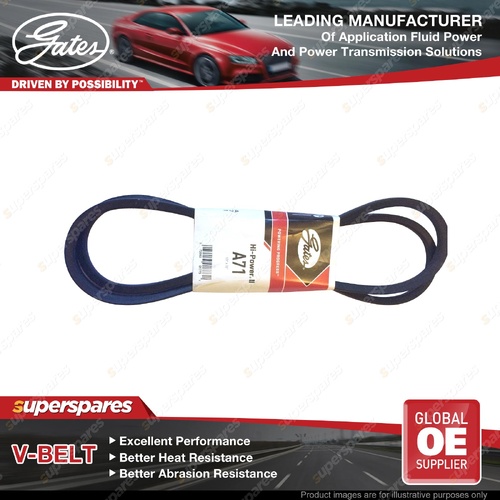 Gates Hi-Power II Premium Industrial V-Belt - A71 Long-Lasting Performance