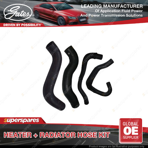 Gates Heater + Radiator Hose Kit for Toyota Landcruiser Prado KDJ121R KDJ120R