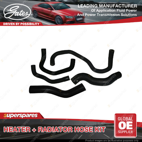 Gates Heater+Radiator Hose Kit for Toyota Landcruiser Prado KZJ120R 3.0L 1KZ-TE