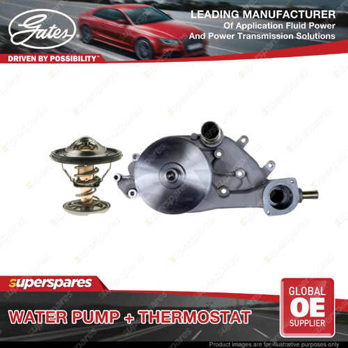 Gates Water Pump + Thermostat Kit for HSV Maloo VE 6.2L 317kW RWD Petrol 08-09