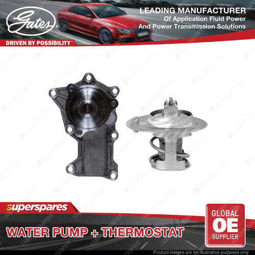 Gates Water Pump + Thermostat Kit for Jeep Wrangler JK72 JK74 3.8L 146kW 153kW