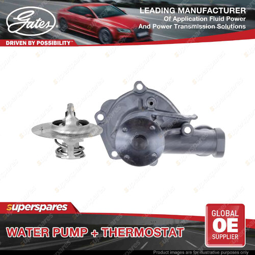 Gates Water Pump + Thermostat Kit for Mitsubishi Delica P03V 2.0L 82kW 1994-2002