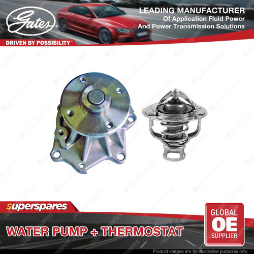 Gates Water Pump + Thermostat Coolant for Nissan Patrol GR Safari Y61 2.8L 96kW