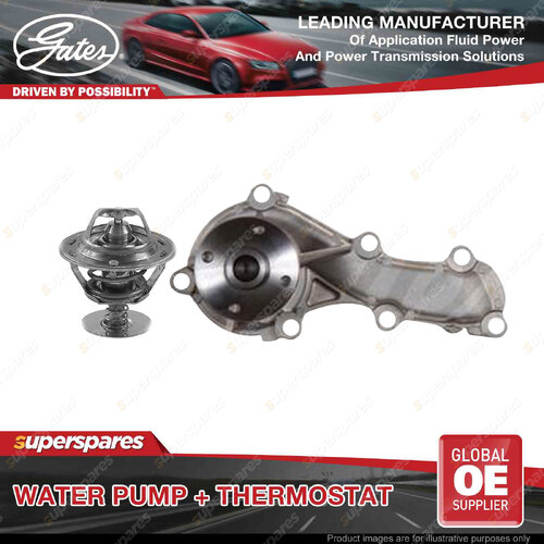 Gates Water Pump + Thermostat Kit for Nissan AD Wagon Y11 Almera Primera Pulsar