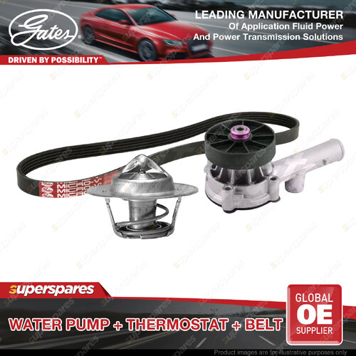 Gates Water Pump Thermostat Belt for Ford Fairlane Fairmont Falcon AU LTD VCT