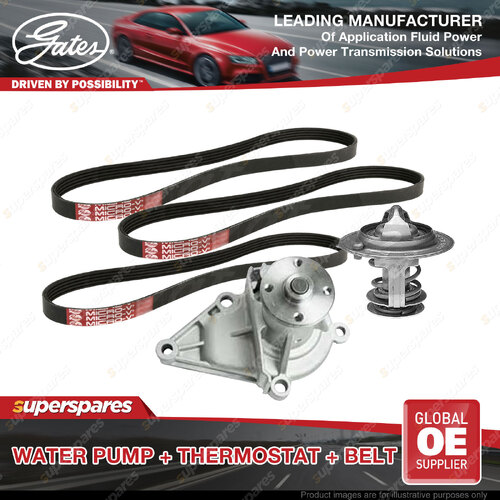Gates Water Pump Thermostat Belt Kit for Hyundai Elantra Lavita PN8 1.6L 76kW