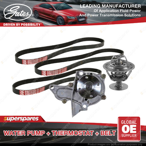 Gates Water Pump Thermostat Belt Kit for Toyota Corona Premio AT211 1.8L 85kW