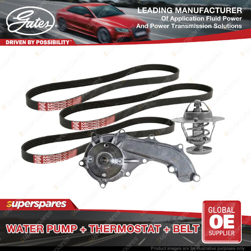 Gates Water Pump Thermostat Belt Kit for Toyota Hiace RCH13 RCH23 RCH19 RCH29