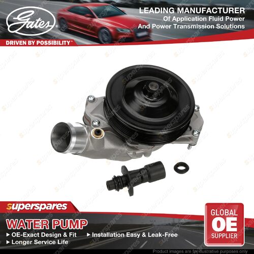 Gates Water Pump for Jaguar F-Type X152 XJ X351 3.0L 5.0L with Housing