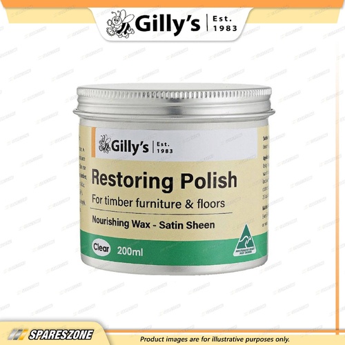 Gilly's Restoring Polish Clear 200ML - Conceal Scratches and Blemishes