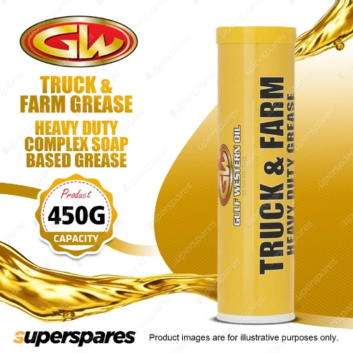1 x Gulf Western Truck & Farm Grease Heavy Duty Complex Soap Based Grease 450g