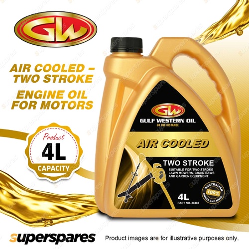 1 x Gulf Western Air Cooled Engine Oil Suitable For Two Stroke 4L
