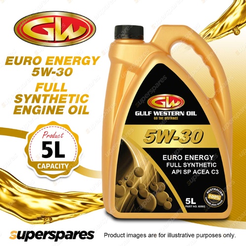 1 x Gulf Western Euro Energy 5W-30 API SP ACEA C3 Full Synthetic Engine Oil 5L