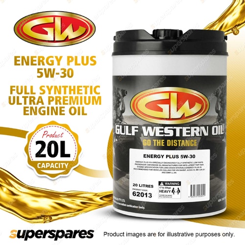 1 x Gulf Western Energy Plus 5W-30 Full Synthetic Low Saps Engine Oil 20L