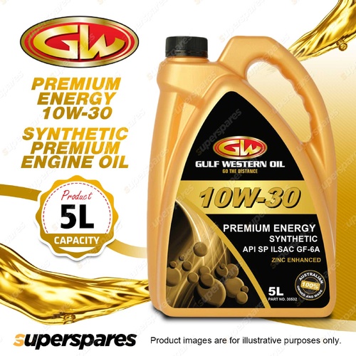 1 x Gulf Western Premium Energy 10W-30 API SP ILSAC GF-6A Premium Engine Oil 5L