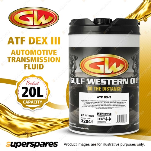1 x Gulf Western ATF DX III Multi-Vehicle Automotive Transmission Fluid 20L