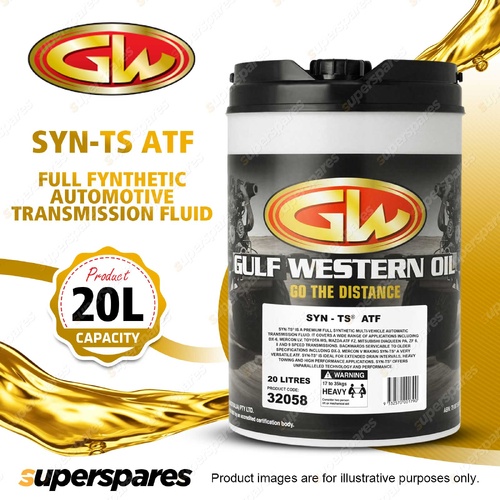 1 x Gulf Western SYN-TS ATF Full Fynthetic Automotive Transmission Fluid 20L