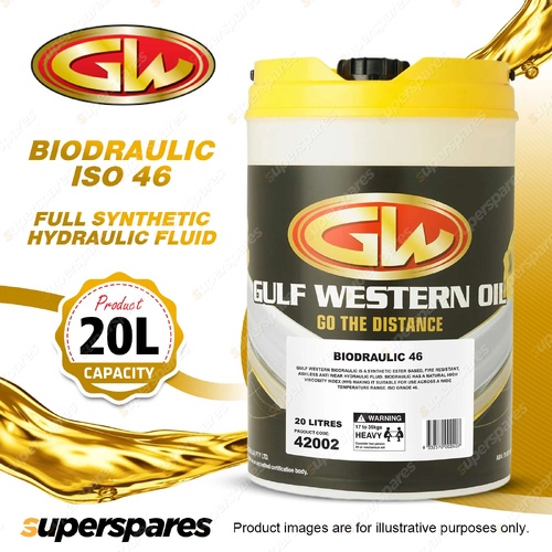 Gulf Western Full Synthetic Biodraulic FR VG IOS 46 Hydraulic Oil 20L