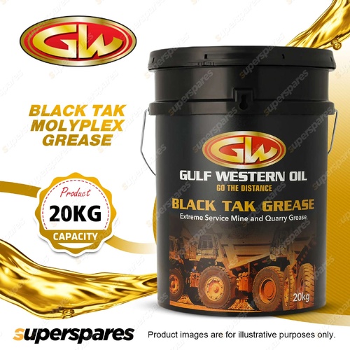 Gulf Western Black Tak Molyplex Grease 20KG Extreme Service Mine & Quarry Grease