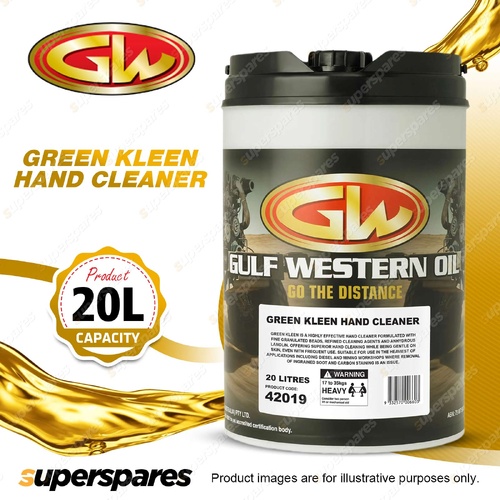 Gulf Western Green Kleen Hand Cleaner 20L Highly Effective Hand Cleaner