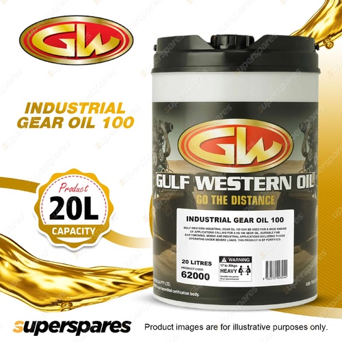 Gulf Western Industrial Extreme Pressure Gear Oil Viscosity Grade ISO 100 20L